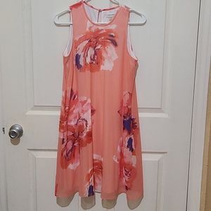 Pink floral dress
